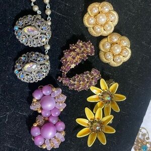 5 pc vintage earring assortment